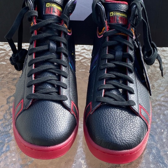 Converse All Star Pro Leather Mid Sneakers - Picture 2 of 7